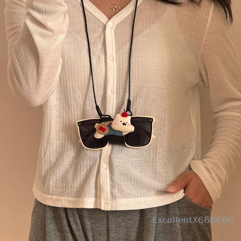 

Sunglasses Hanging Rope Cartoon Dog Prevent Falling Hanging Neck Glasses Chain Prevent Detachment Chains