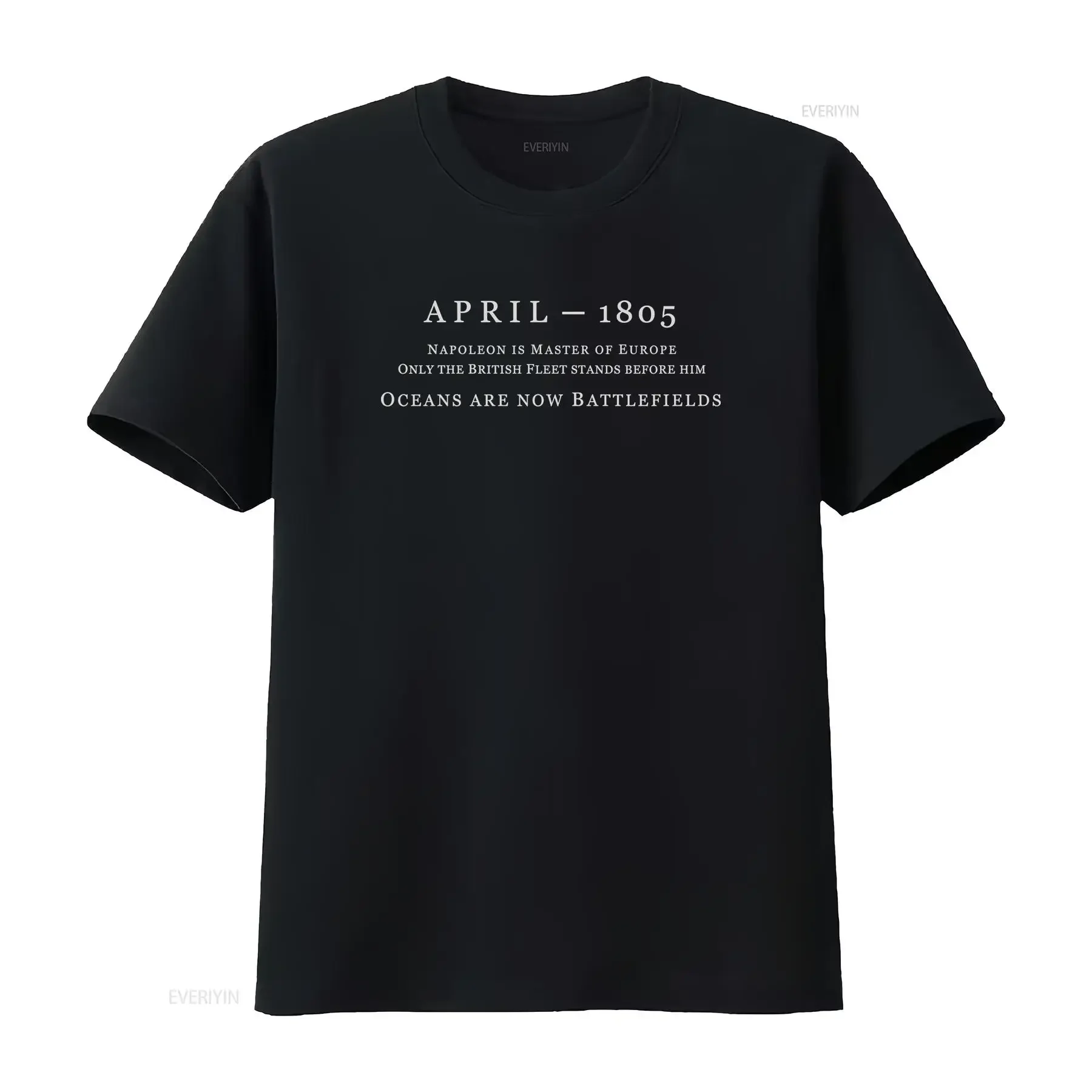 Camiseta vintage lavada de Aubrey Maturin, Master and Commander 1805, Napoleón: Europa, los océanos son ahora campos de batalla.