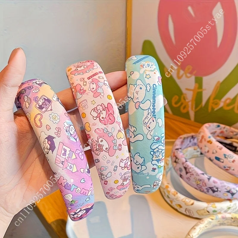 

1pc Sanrio Family Cute Cartoon Headband Pastel Colors Hair Clasp Whimsical Animal Character Designs Perfect Daily Birthday Gift