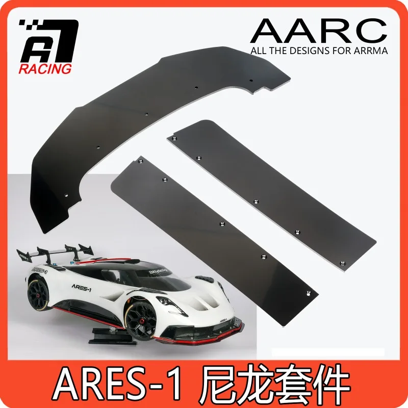 arrma-1-7-bittydesign-ares-1-カーシェル-フロントスプリッター＆サイドスカートセット、3mmナイロン製保護アップグレードパーツ（rcカーボディ用）