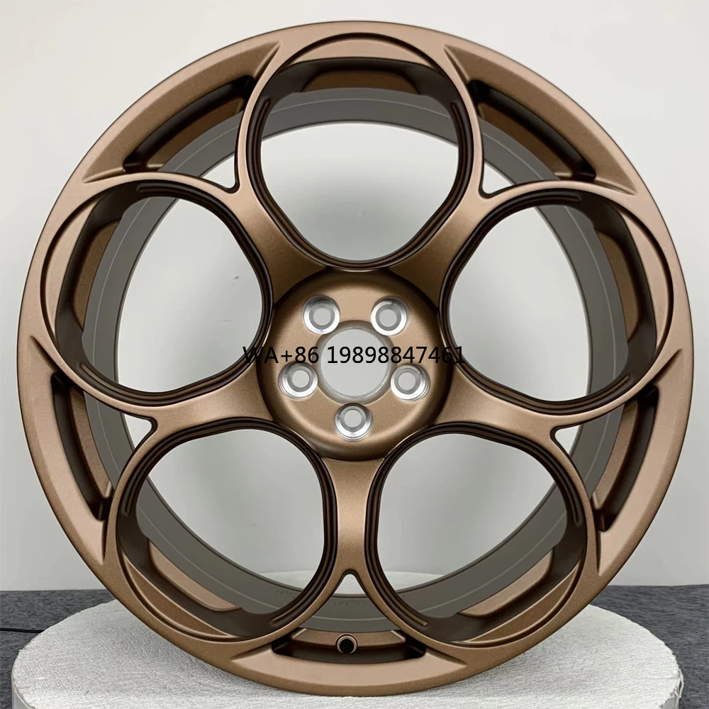 

Passenger Car Wheels 5x114.3 5x112 5x127 16-24 Inch Custom Alloy Forged Concave Bronze Gold Rims for Alfa romeo Giulia