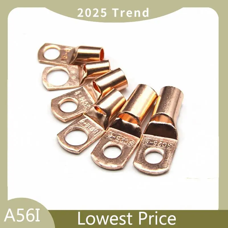 ABDD 260Pcs Peeping Copper Tube Terminal 120Pcs SC Wiring Terminal 140Pcs Copper Nose Heat Shrink Tube Combination