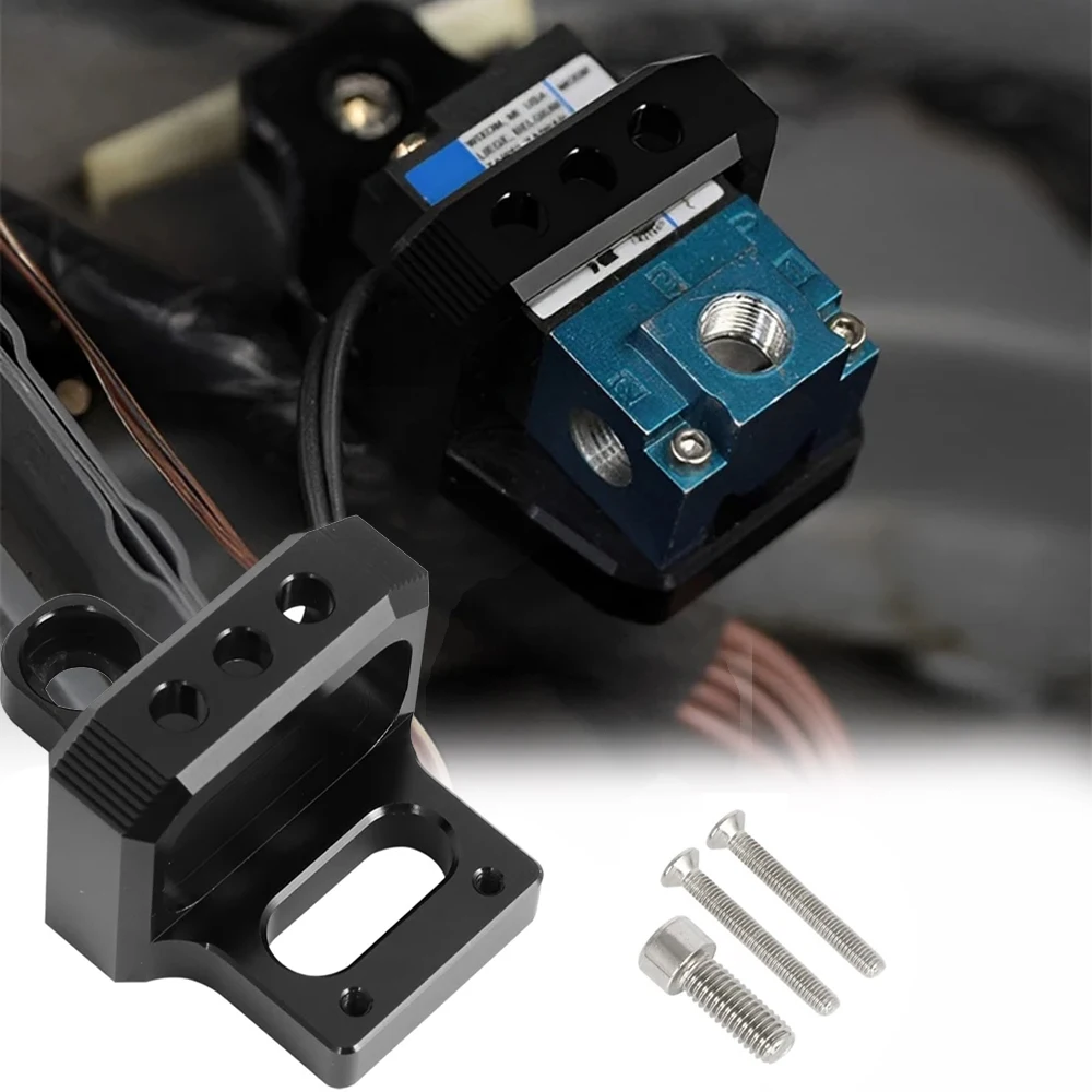 Aluminum 3-port solenoid valve boost controller mounting bracket, suitable for 94-01 Acura Integra92-95 Honda Civic, Mac AEM view 6