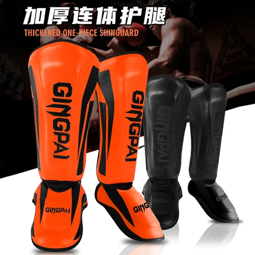 Imagen 1 del producto Leggings de boxeo MMA para jóvenes/adultos, pantorrilla Muay Thai Sanda, juego de entrenamiento en empeine, equipo protector de tobillo para hombres y mujeres, espinillera de pie Mma