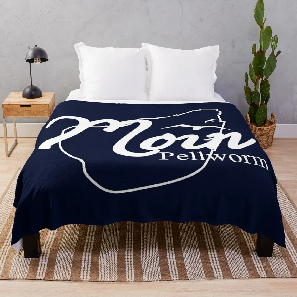 

Moin Pellworm blue white Throw Blanket Thins Nap Soft Big Blankets