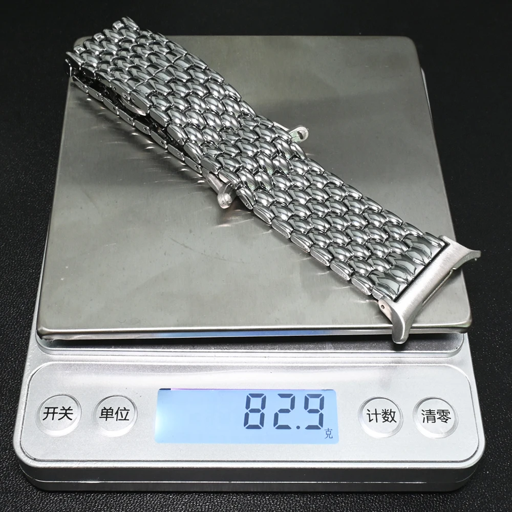 สายสแตนเลสสําหรับ Samsung Galaxy Ultra 47 มม.ผู้ชายหรูหราสร้อยข้อมือโลหะสําหรับ Samsung Galaxy Ultra 47 มม.สร้อยข้อมือ