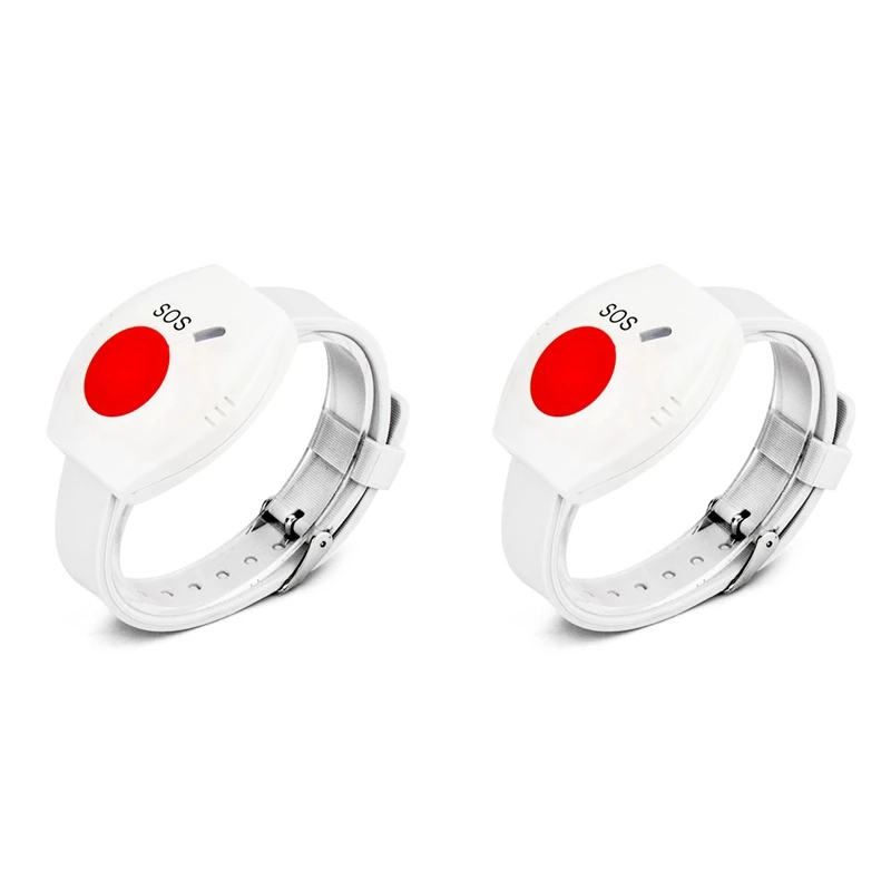 N11R- 2X زر الذعر RF 315Mhz SOS زر الطوارئ المسنين إنذار سوار ساعة كبار السن GSM نظام إنذار أمان المنزل
