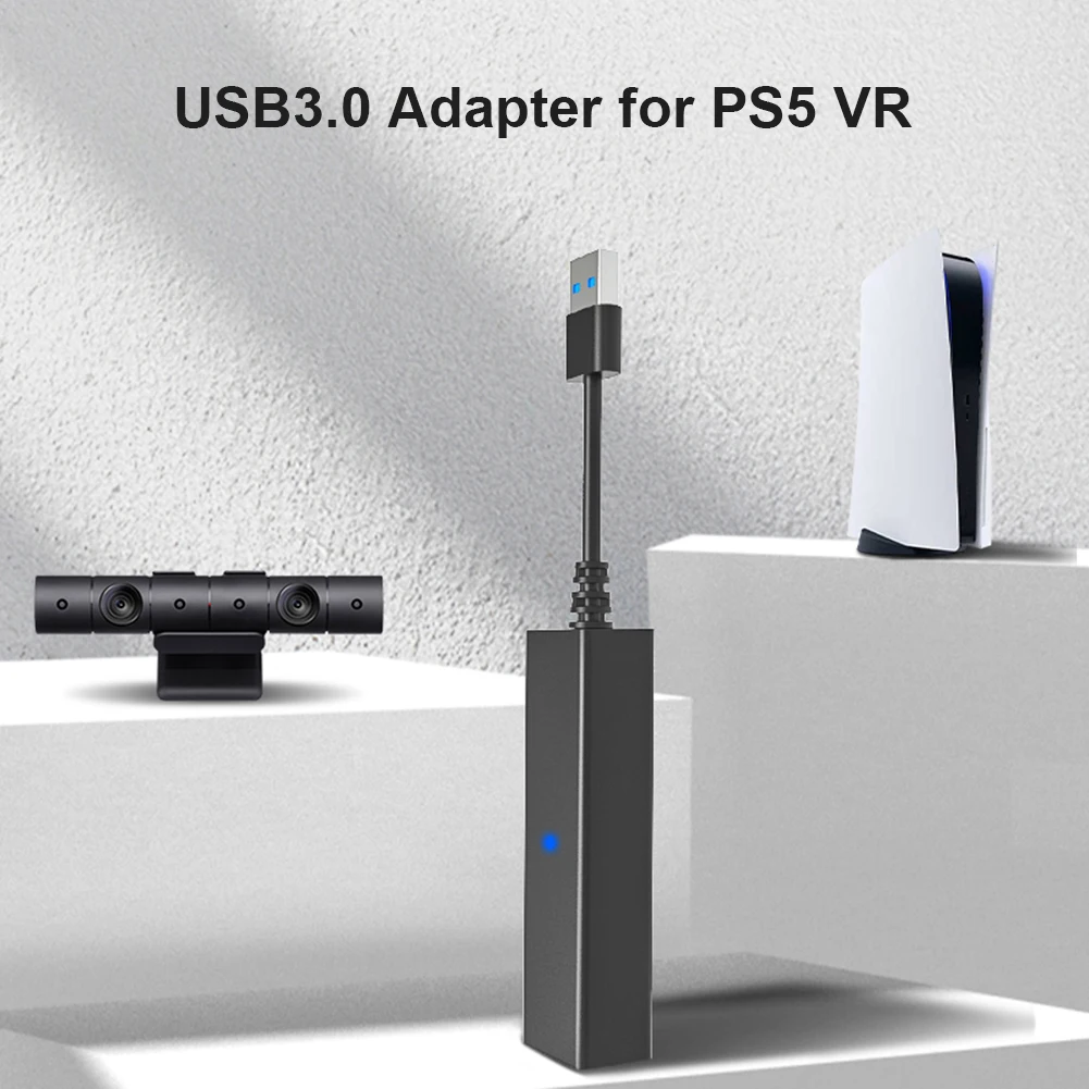 VR Cable Adapter for PS5 Host Play VR Game USB3.0 AL-P5033 Game Console Mini Camera Connector Fun Play Parts Converter Accessori