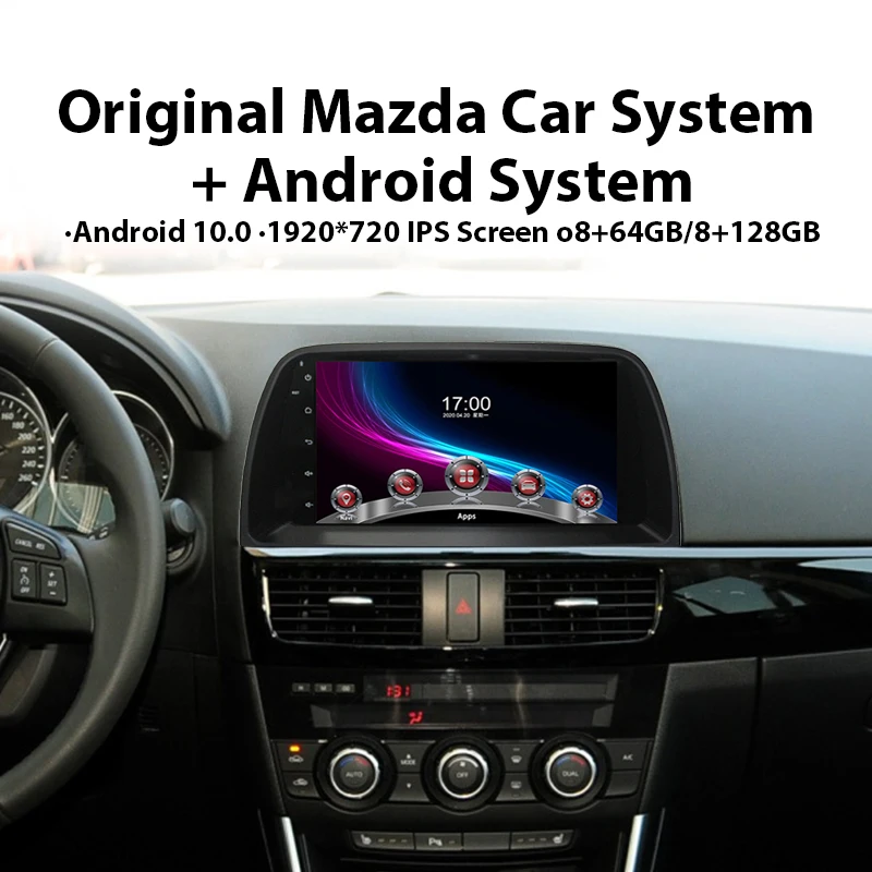 Car Video For Mazda 6 CX-5 2012 -2015 10.25 Inch Android 12  IPS 8+128G GPS Car Multimedia Player Stereo Radio with Carplay