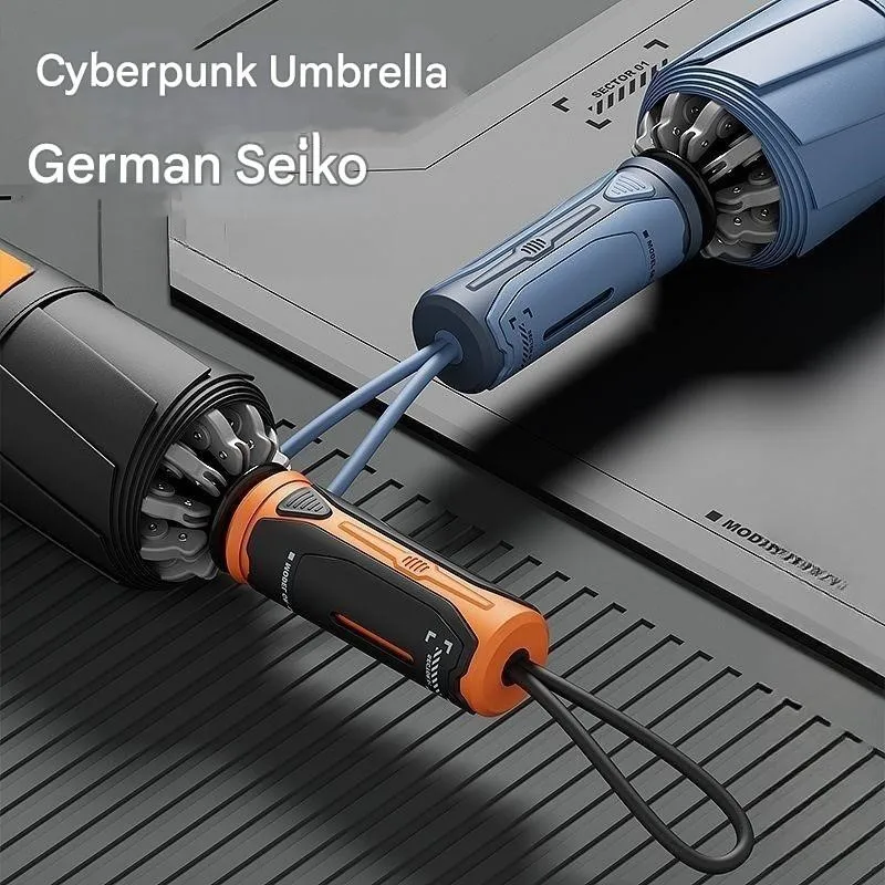 

Полностью автоматический мужской зонт, очень большой утолщенный усиленный ветрозащитный тяжелый дождь, специальный автомобильный складной зонт с обратным ходом