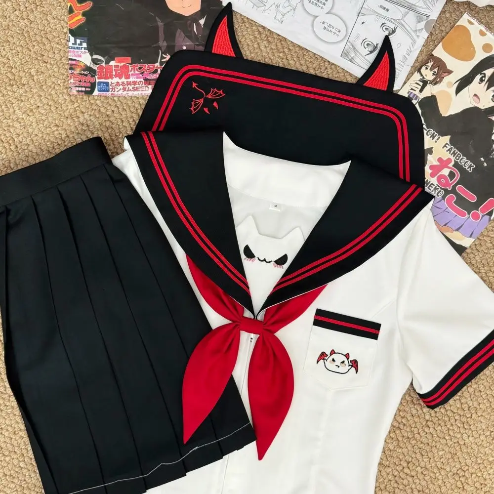 Costume de marin coréen Seifuku, uniforme scolaire japonais pour lycéennes, ensemble d'uniformes scolaires pour femmes, jupe plissée