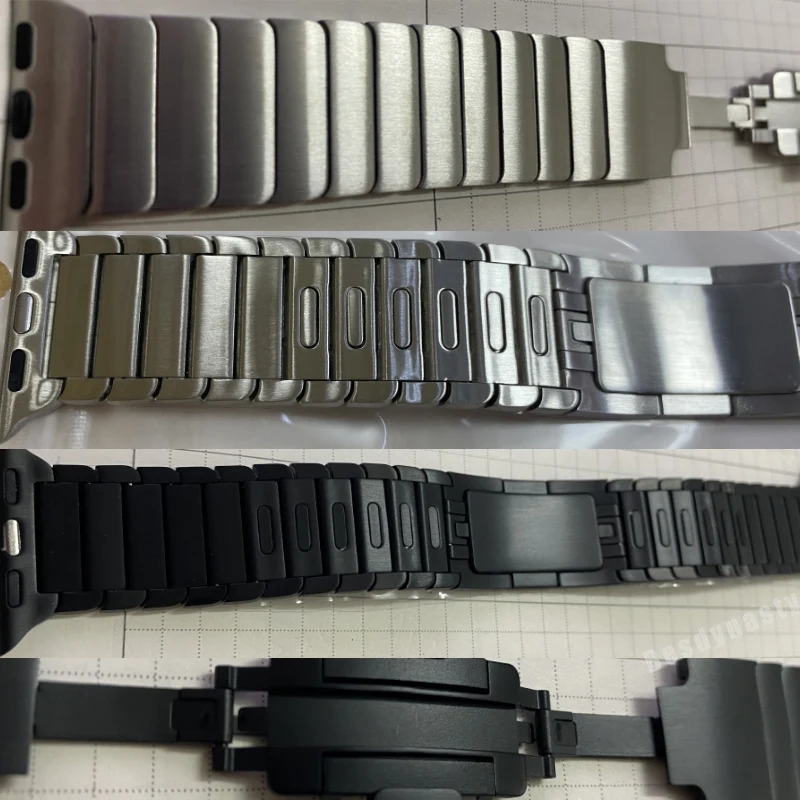 Titanium Link Bracelet For Apple Watch Ultra 49mm 45mm 42MM 44mm Men Strap For iWatch Series 8 7 6 5 4 Luxury Wristband Correa