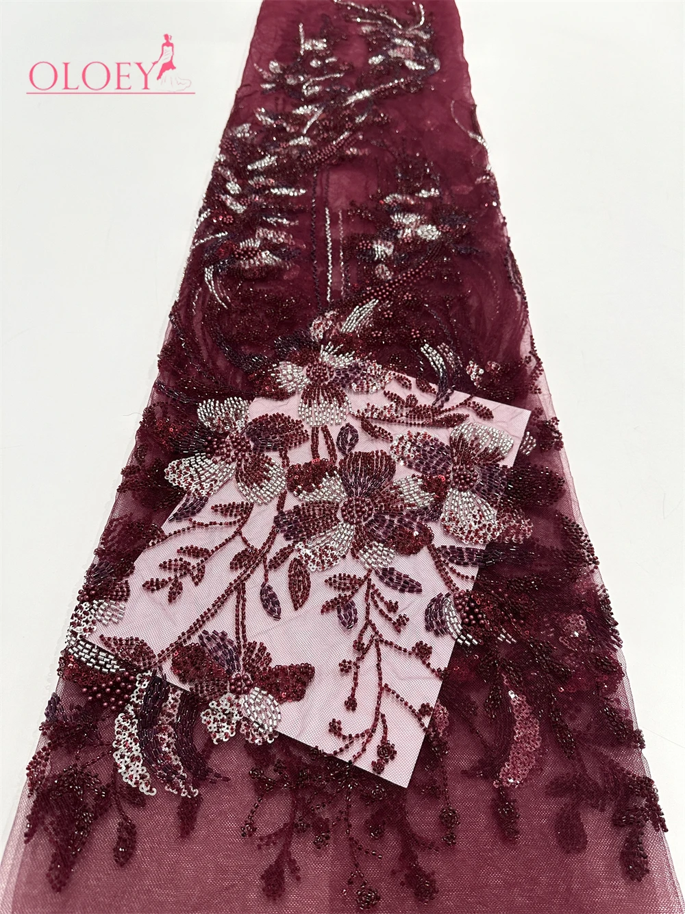 Nowa, ekskluzywna francuska koronka haftowana, ciężka, dla pana młodego, afrykańska nigeryjska tkanina z cekinami na ślub.