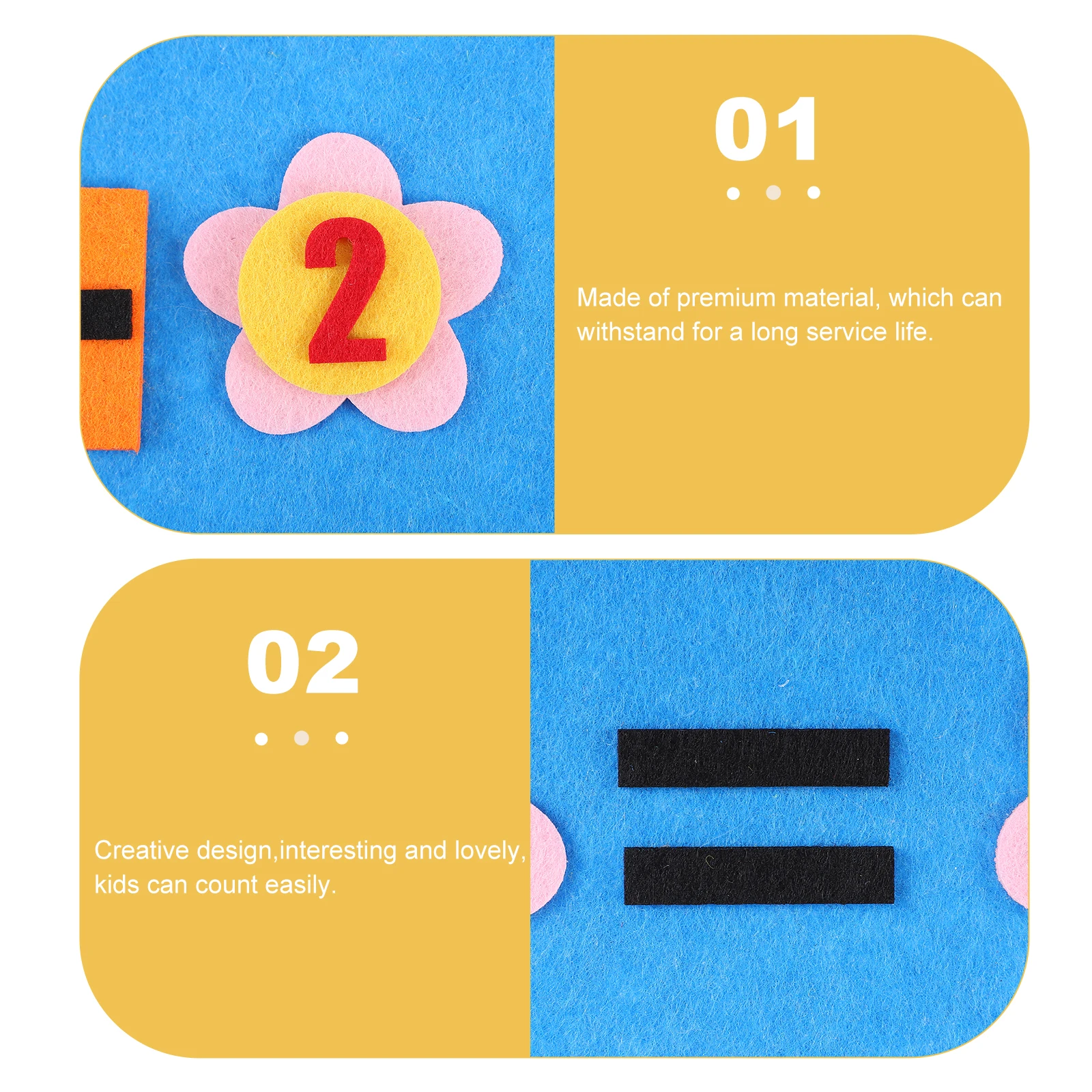 

1pcs Lightweight Portable Math Board For Kids Felt Counting Learning Tool Early Educational Teaching Aids Digital Plaything