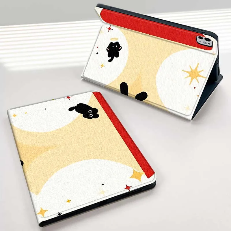 

Apple Cat Illustration Pattern For iPad mini Air 1 2 3 4 5 6 7 6th 7th 9 11 13 M3 M2 gen 7.9 8.3 10.9 Inch 2024 2025 Tablet Case