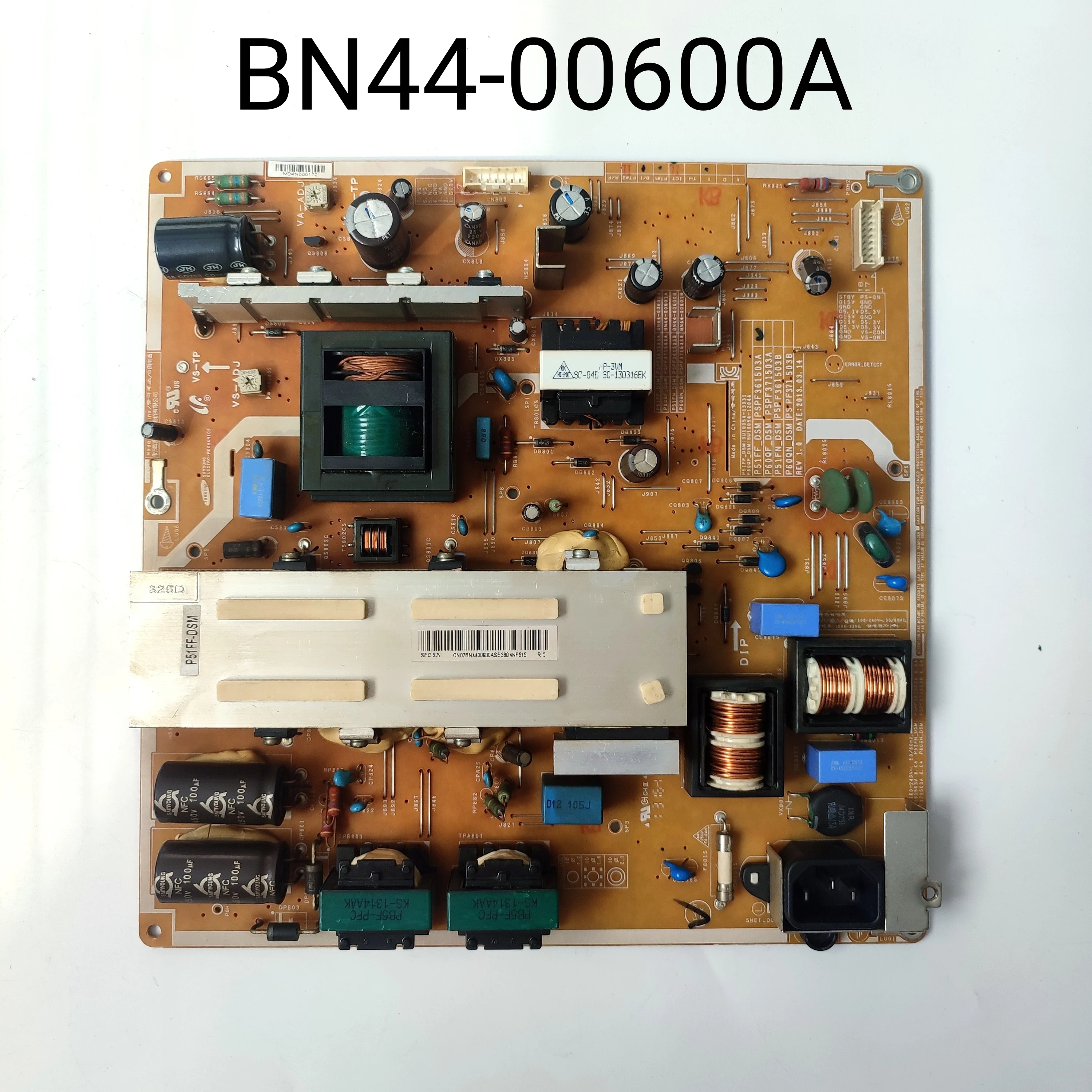 Original Power Supply Board BN44-00600A BN44-00600 BN4400600A P51FF_DSM PSPF361503A is for PN51F5300A PN51F5350A PN51F5500A TV