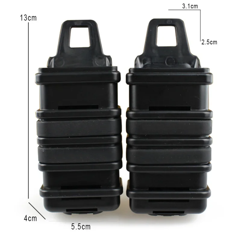 2PCS Tactical Magazine Pouch MP5/MP7 Molle Clip Fast Mag Holder Shell Quick Pull Holster Airsoft Military Carrier Hunting Case