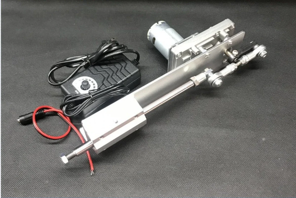 Imagem -06 - Atuador Linear Alternativo com Controlador de Velocidade Engrenagem Ajustável Motor Telescópico Faça Você Mesmo Curso 2080 mm dc 24v