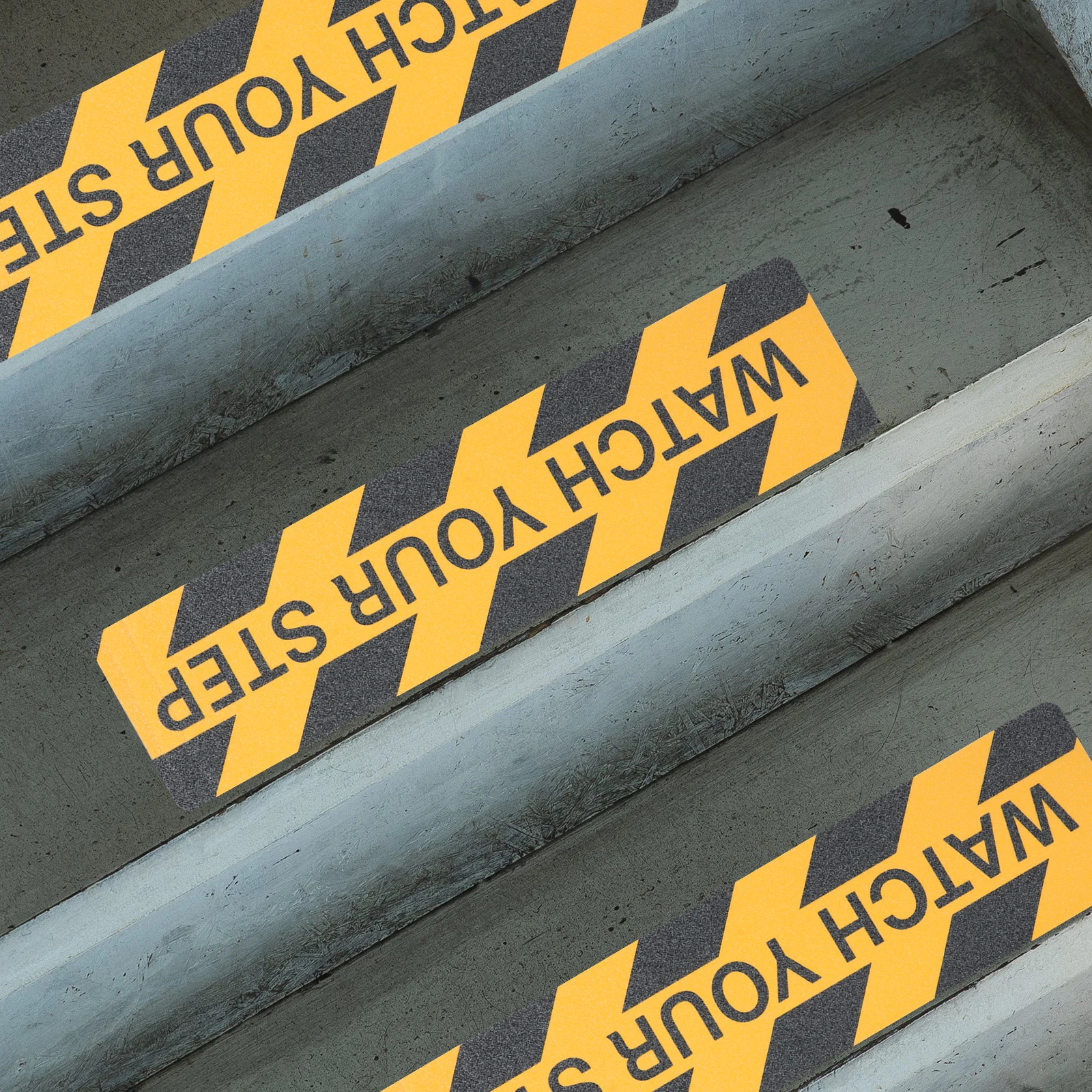 

3pcs 15cmx60cm Non slip Stickers WATCH YOUR Tape for Steps Warning Signs Caution Wet Floor Grip Stairs Sticker