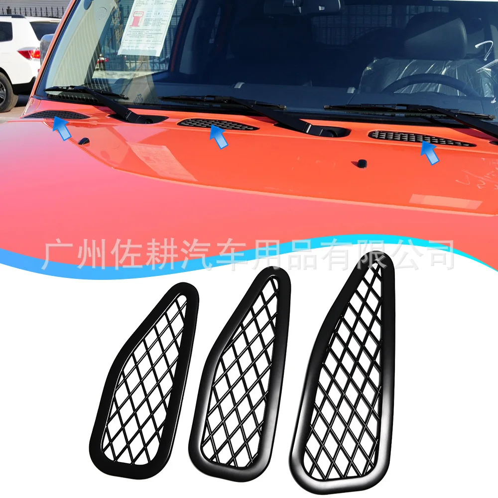 

For Toyota FJ Cruiser FJ Cruiser exterior black warrior modified hood air outlet decorative sticker