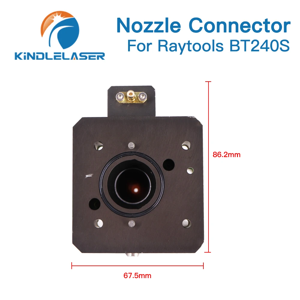 KINDLELASER Nozzle Connector Parts for Raytools BT240S Laser Heads – 1064nm Fiber Metal Cutting Machine Compatible