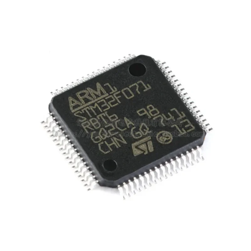 4PCS  Original Genuine STM32F071RBT6  ARM  Cortex-M0 32-bit Microcontroller MCU  LQFP-64 Components Electronics