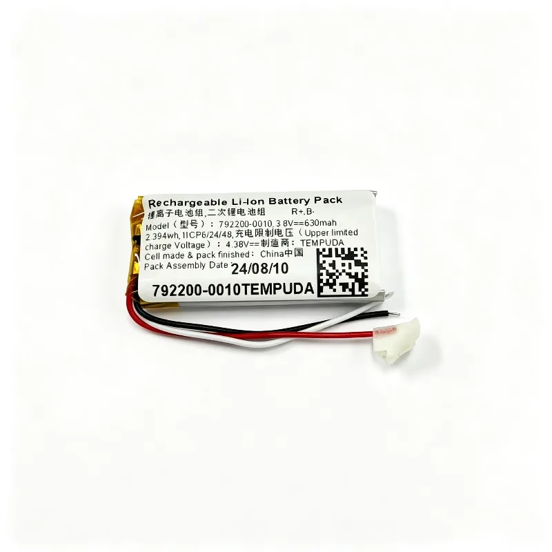 3.8V 630mAh Lithium Polymer Replacement Battery for Bose NC700 Noise Cancelling Headphone PN 792200‑0010 3‑Pin Wire Connector