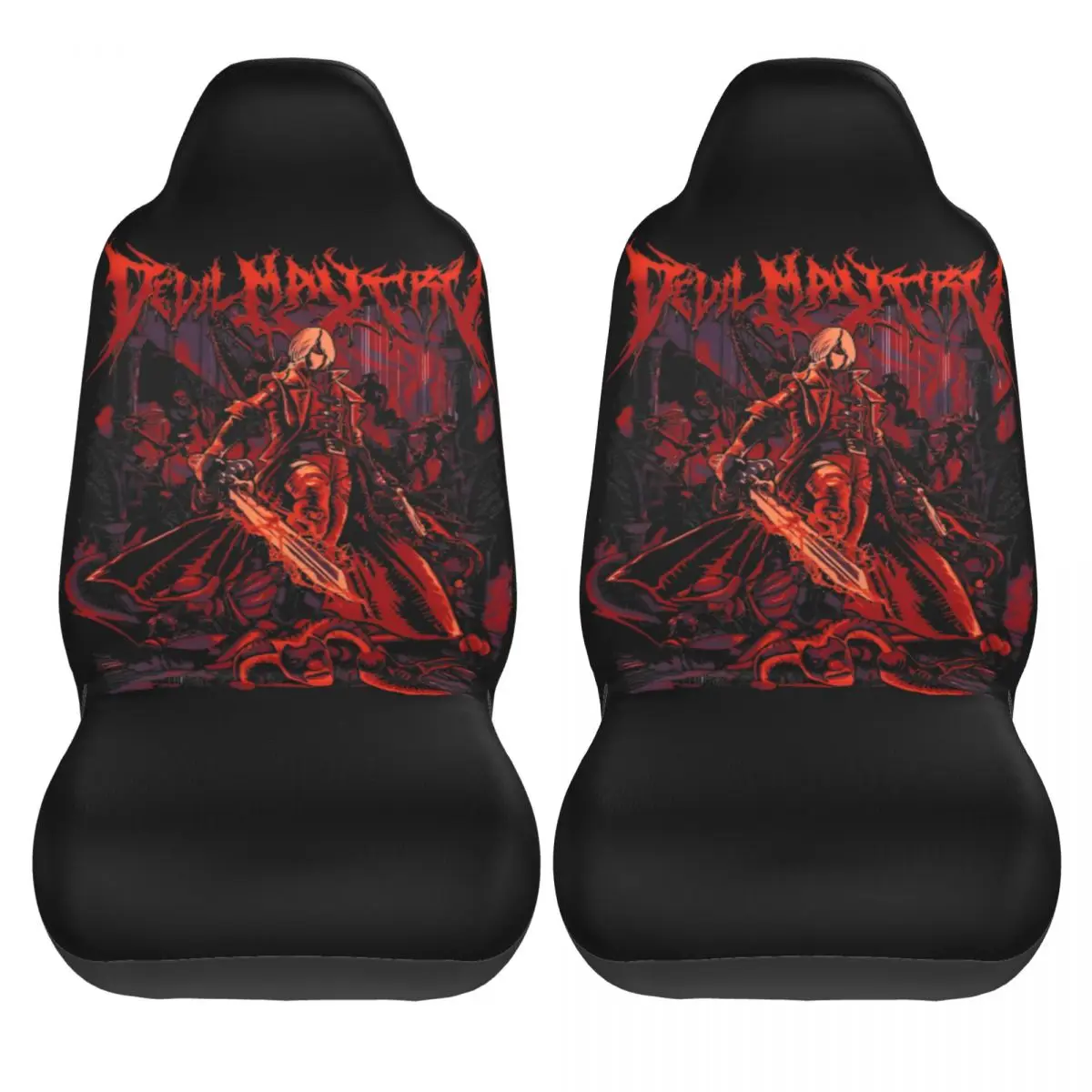 Devil May Cry Video Games Universal Car Seat Cover Four Seasons AUTOYOUTH Auto Seat Cover Fabric Fishing