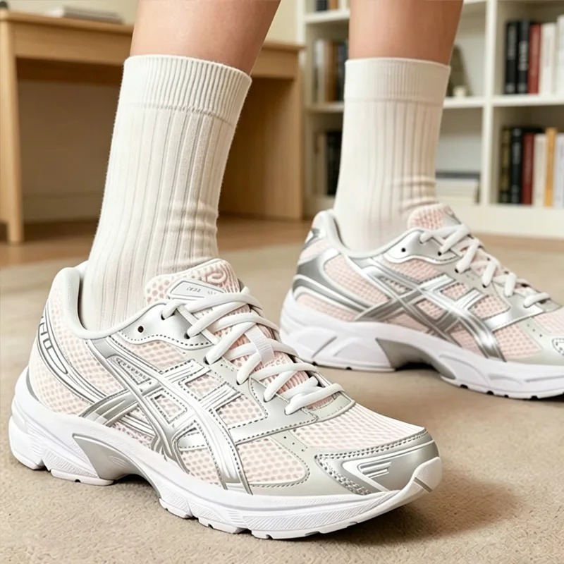 Unisex Casual Sneakers Asics 2026new Lightweight Cushion Breathable Comfort Daily Walking Fashion Shoes 1203A609-700