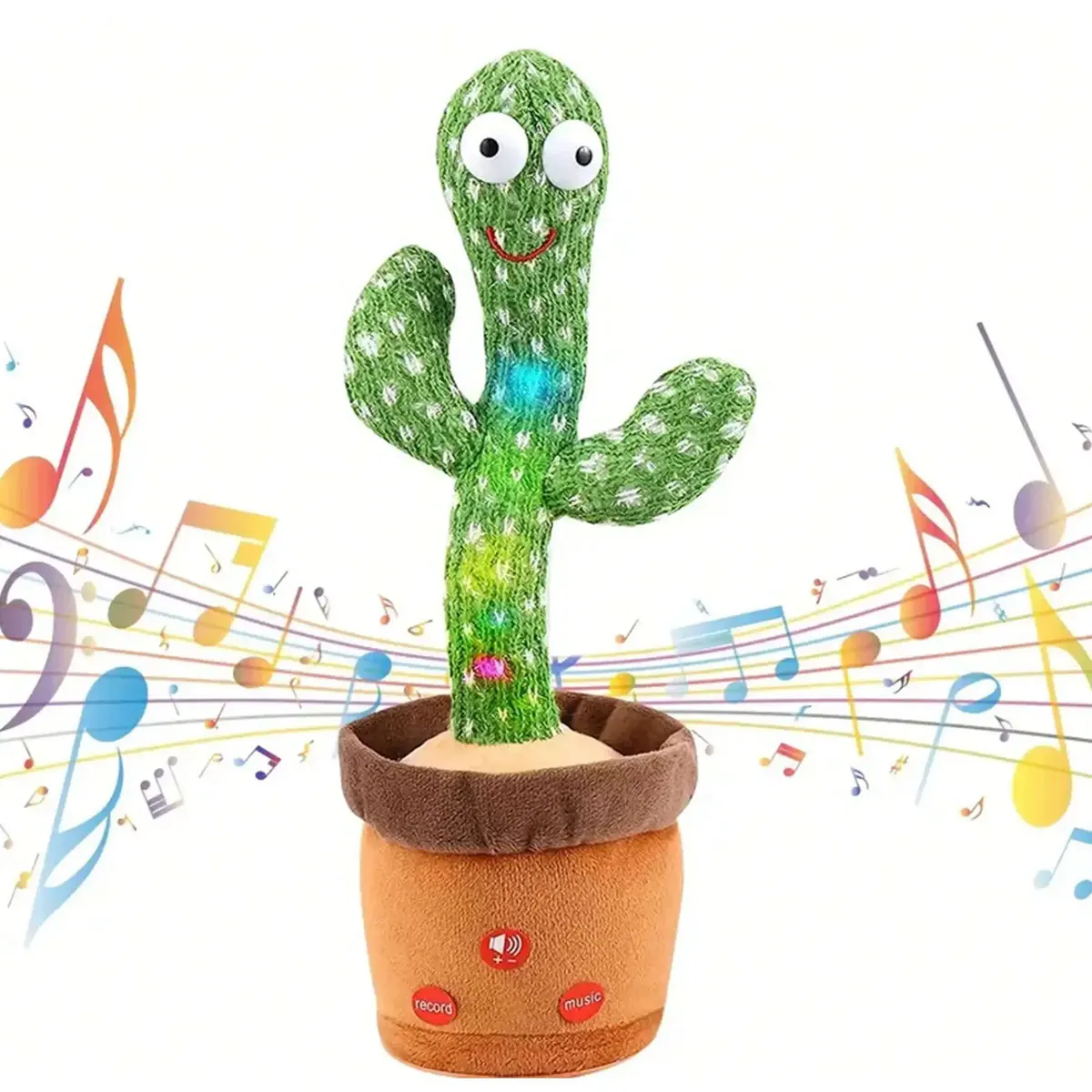 Dancing Talk giocattoli di Cactus intelligenti per neonati e ragazze, canto registrazione mimetica ripetendo ciò che dici Sunny Cactus Up