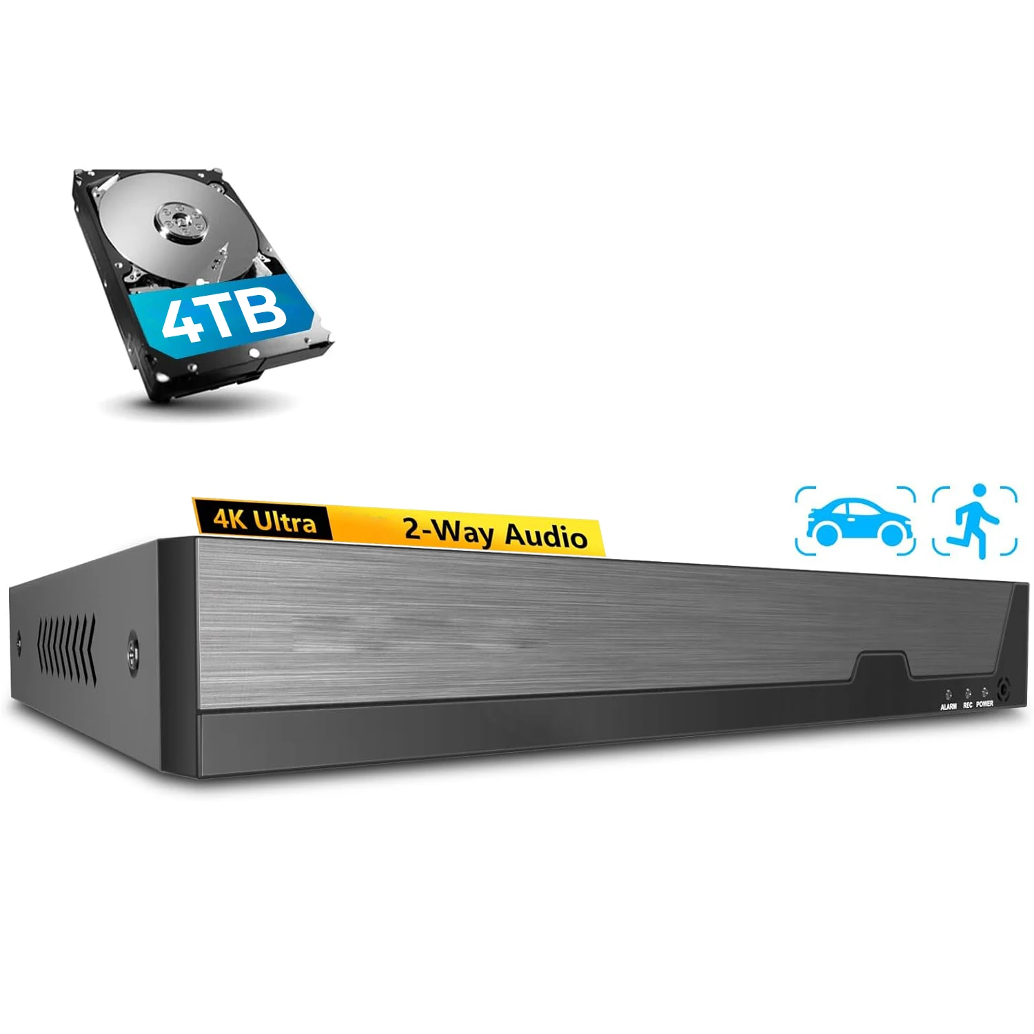 4K NVR Face Detect Network Video Recorder for IP Camera (1080P to 8MP) 10Ch/16Ch XMeye NVR H.265 Onvif P2P Cloud CCTV Recorder