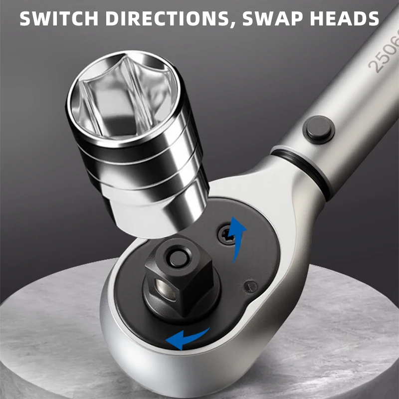 5-60N.m Torque Wrench 3/8 Inch Square Drive Torques Key ±3% High Precision Torque Wrench Professional Bicycle Automotive Tool