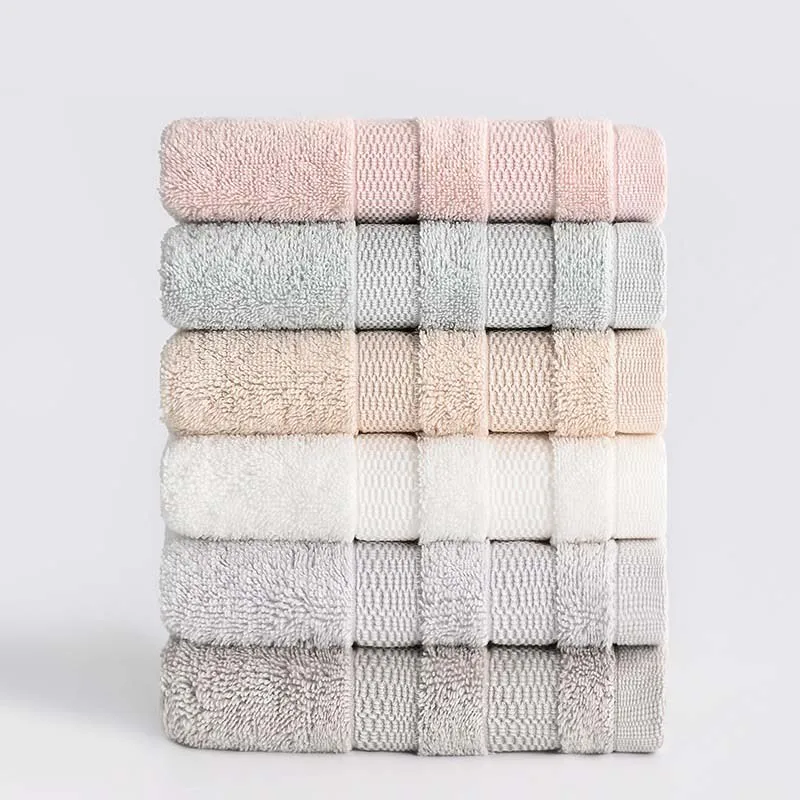 

32s Pure Cotton Solid Color Towels Travel Sport Soft Comfortable Hair Towel 100% Cotton Face Towels 33x72cm