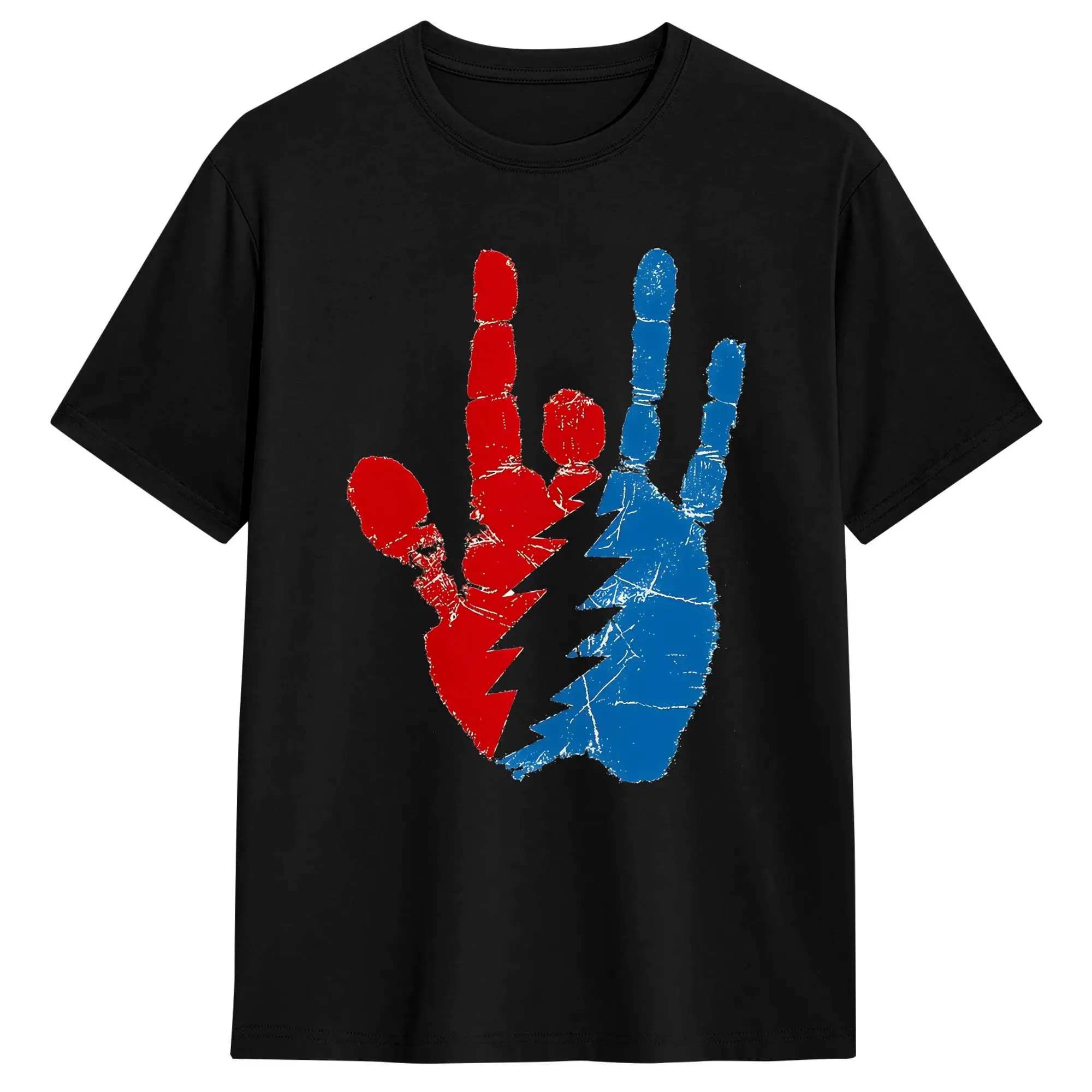 Men Rock Reel Grateful T Shirts  Pure Cotton Tops Awesome Short Sleeve Round Neck Tees Printing T-Shirt