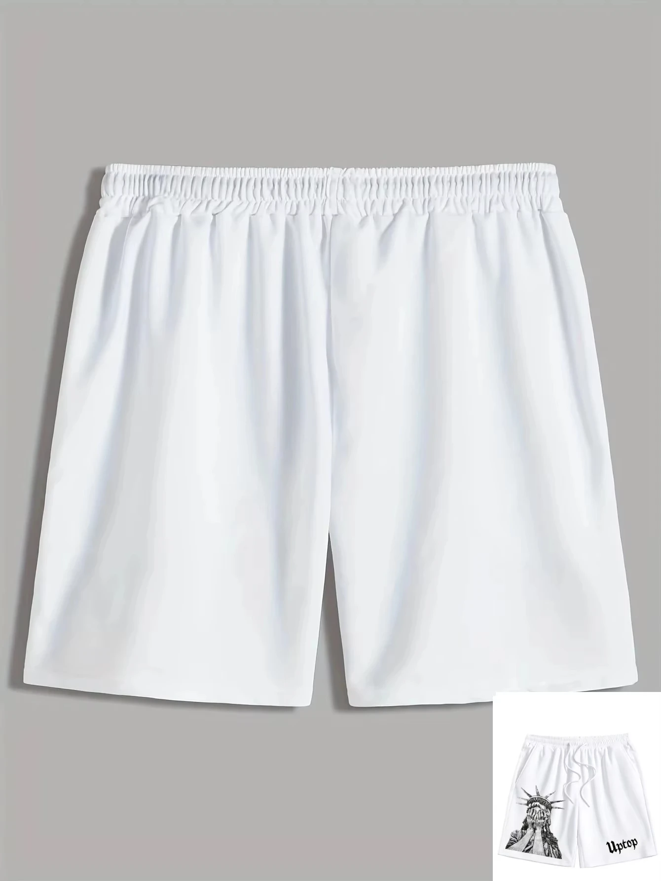 Summer Men's Shorts Angel Pattern Print for Street Casual Fashion Comfortable Breathable Lightweight Thin Vacation Shorts