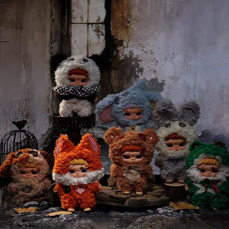 

Stock Cute Bad Kid Kippo Rebellious Paradise Series Plush Blind Box Trendy Doll Pendant Halloween Gift Decoration Piece Toy