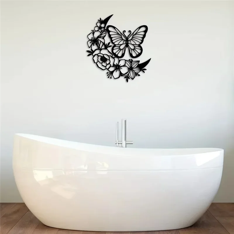 

Настенный подвесной цветок-бабочка — идеально подходит для домашнего декора, вечеринок по случаю дня рождения и праздников, подвесной настенный художественный домашний декор-B09B