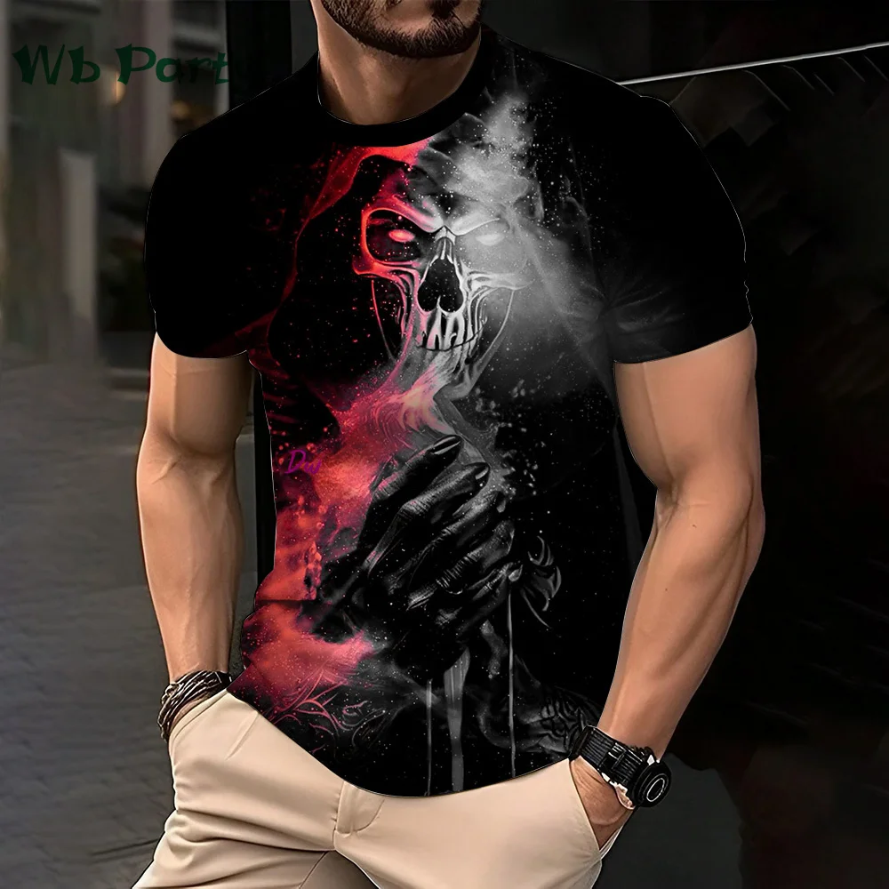3D Lion Print Graphic T shirts Short Sleeve Tee Men\'s Clothing O-Neck Animal Print Mens Clothing T-shirts for Men Street Tops