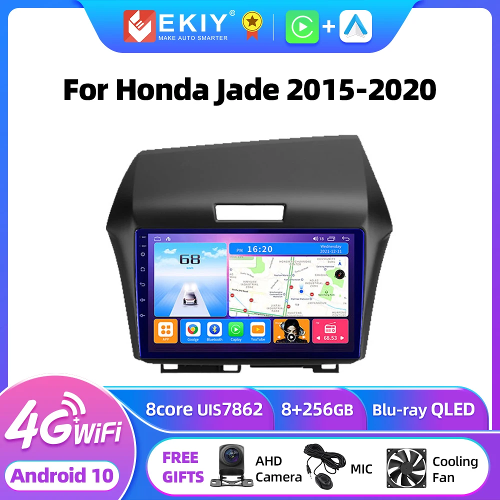 

EKIY T7 For Honda Jade 2015 - 2020 Car Radio Multimedia Video Player Navigation GPS Android 10 No 2din Carply Tape Recorder DVD