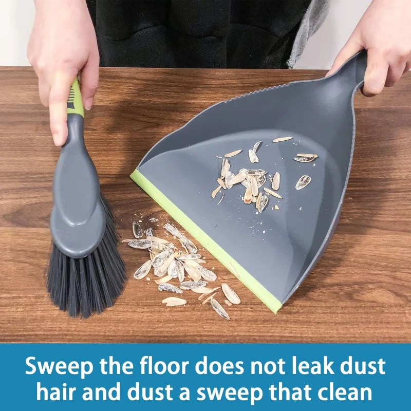 1Dustpan and Broom Combination Set, desktop mini Broom, Household mini Cleaning Tool for Sweeping and Removing Trash