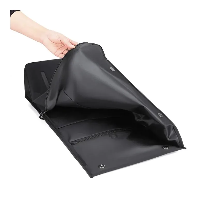 Roll top design makes this men’s backpack work as school bag travel companion and daily commuter pack