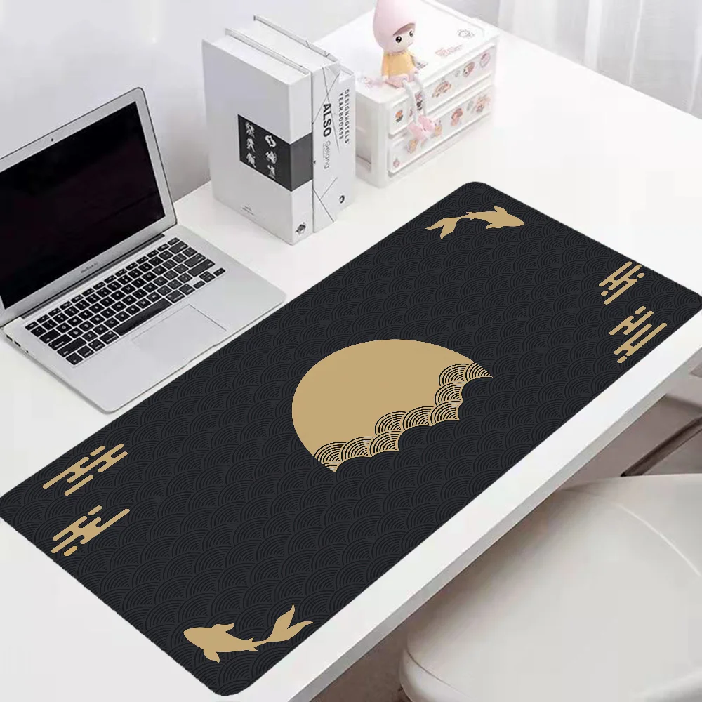 Aesthetic Fish Mousepad Gamer 900x400 Mause Pad Gaming Setup Accessories Mouse Mats Computer Mat Desktops Keyboard Extended Desk