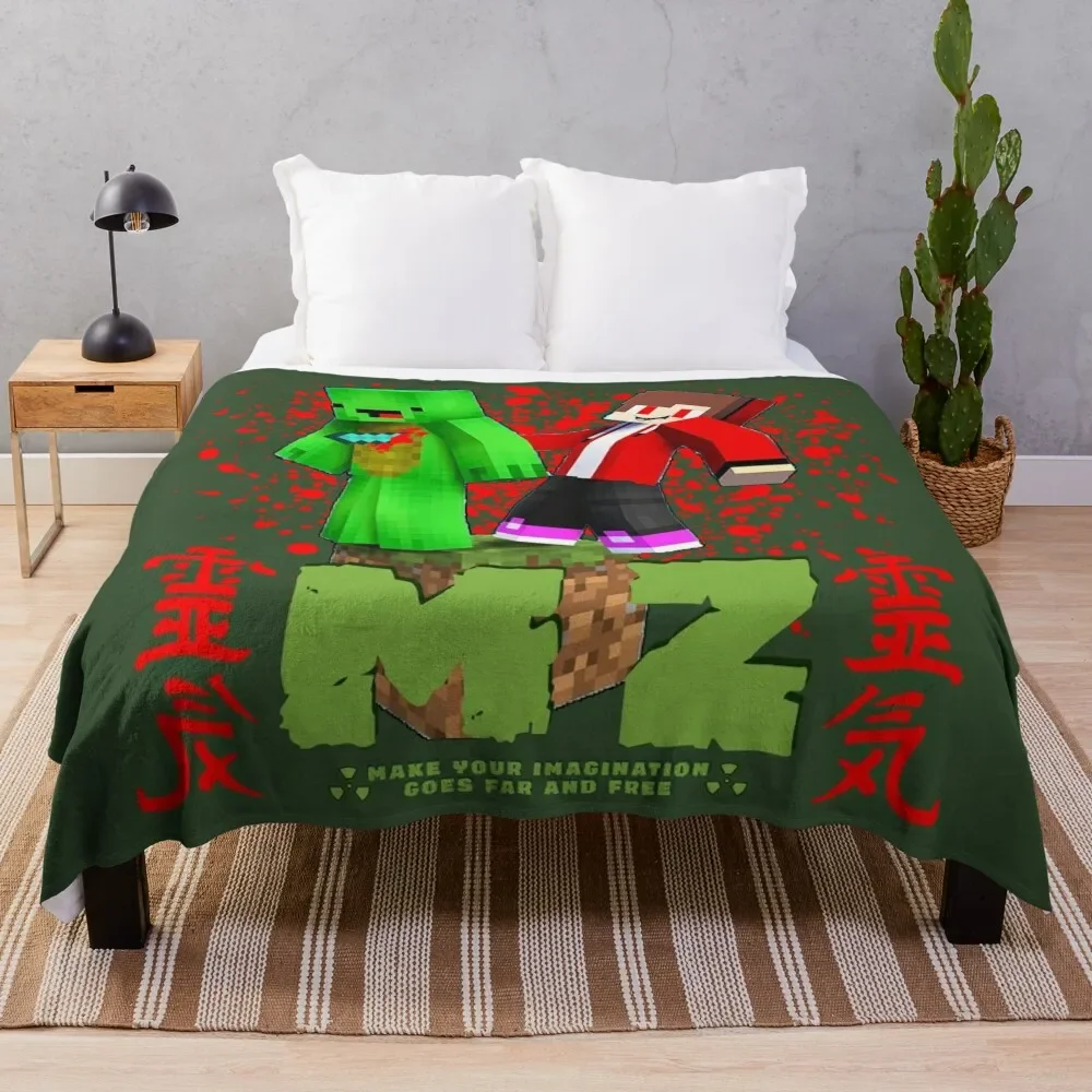 JJ's Maizen And Mikey Throw Blanket For Decorative Sofa bed plaid Custom Bed linens Blankets