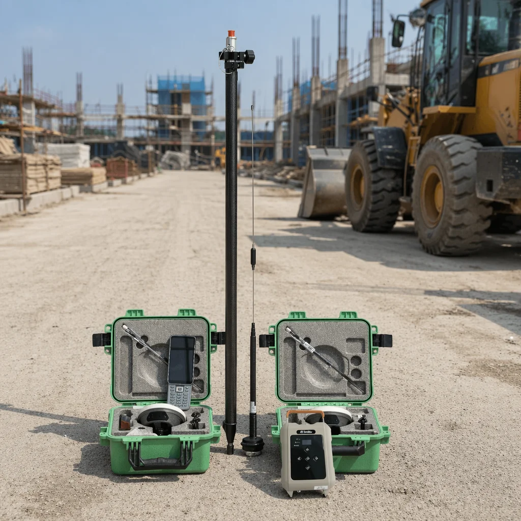 Receiver Portable High Accuracy Base Rover IP68 Rugged Design 20H Battery Anti-Interference Positioning System