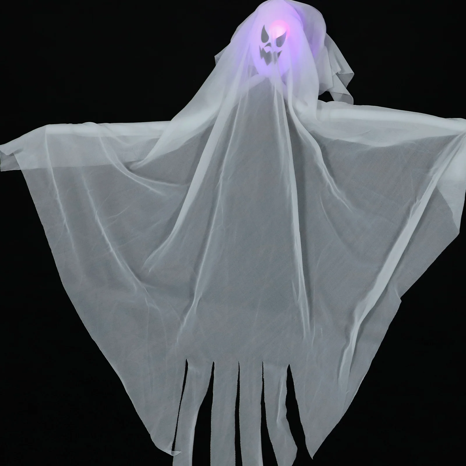 

3pcs Ghost Hanging Light Halloween Decorations LED Knitted Fabric Tree Porch Yard Party Holiday Gift Creepy Prop Festival