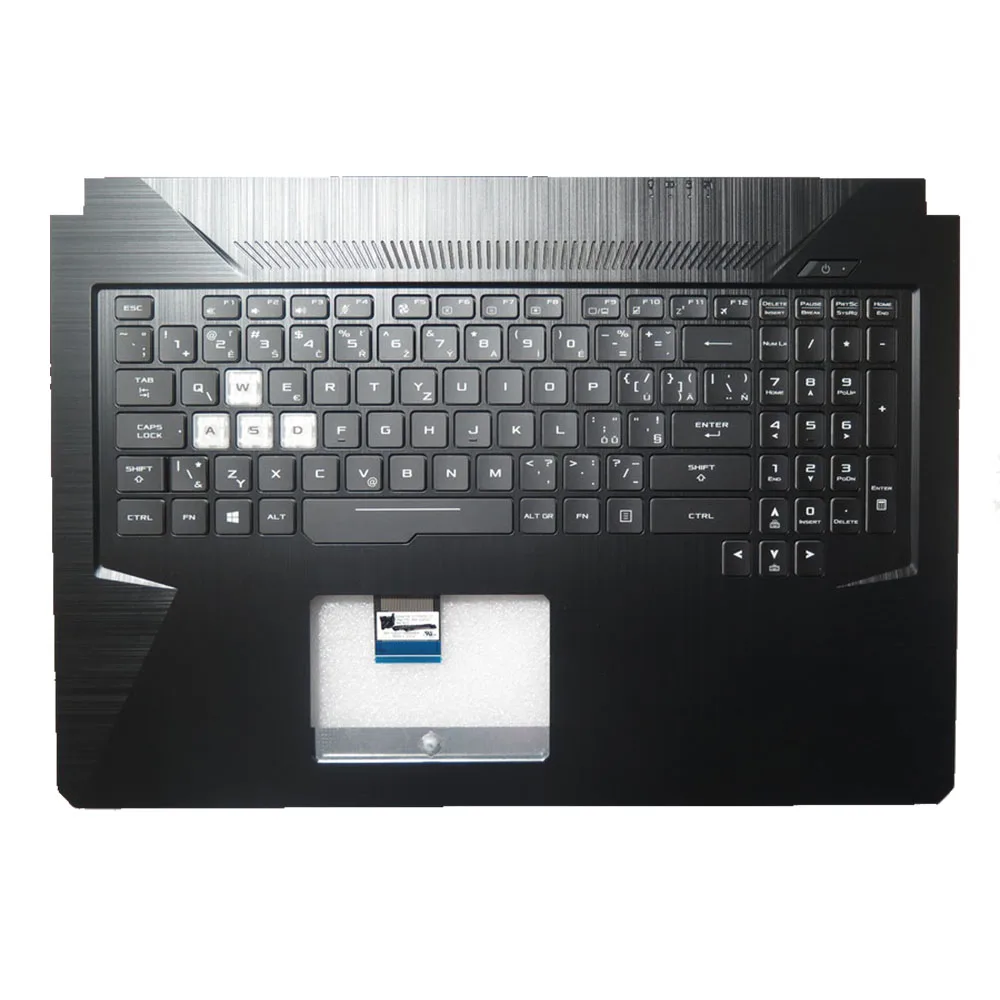 

Laptop Palmrest&Keyboard For ASUS TUF Gaming 17.3 FX705DD TUF705DD TUF765DD Black Top Case Czech CZ With Backlit Black Keyboard