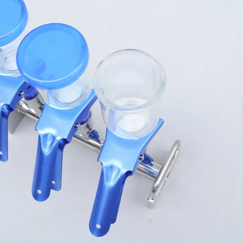 Lab 3-branch Autoclaved Manifolds Vacuum Filtration W/ Glass Funnel 300ml GlassThree-unit Solvent Filtration Device