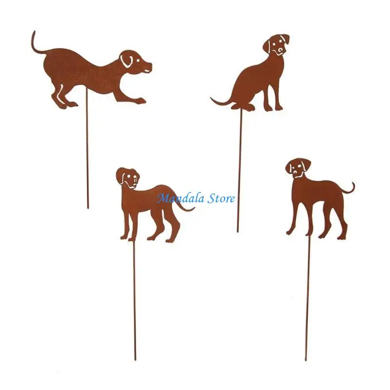 

U2JC Animals Decorative Garden Stakes for Spring Decors Yard Art Welcome Sign Outdoor