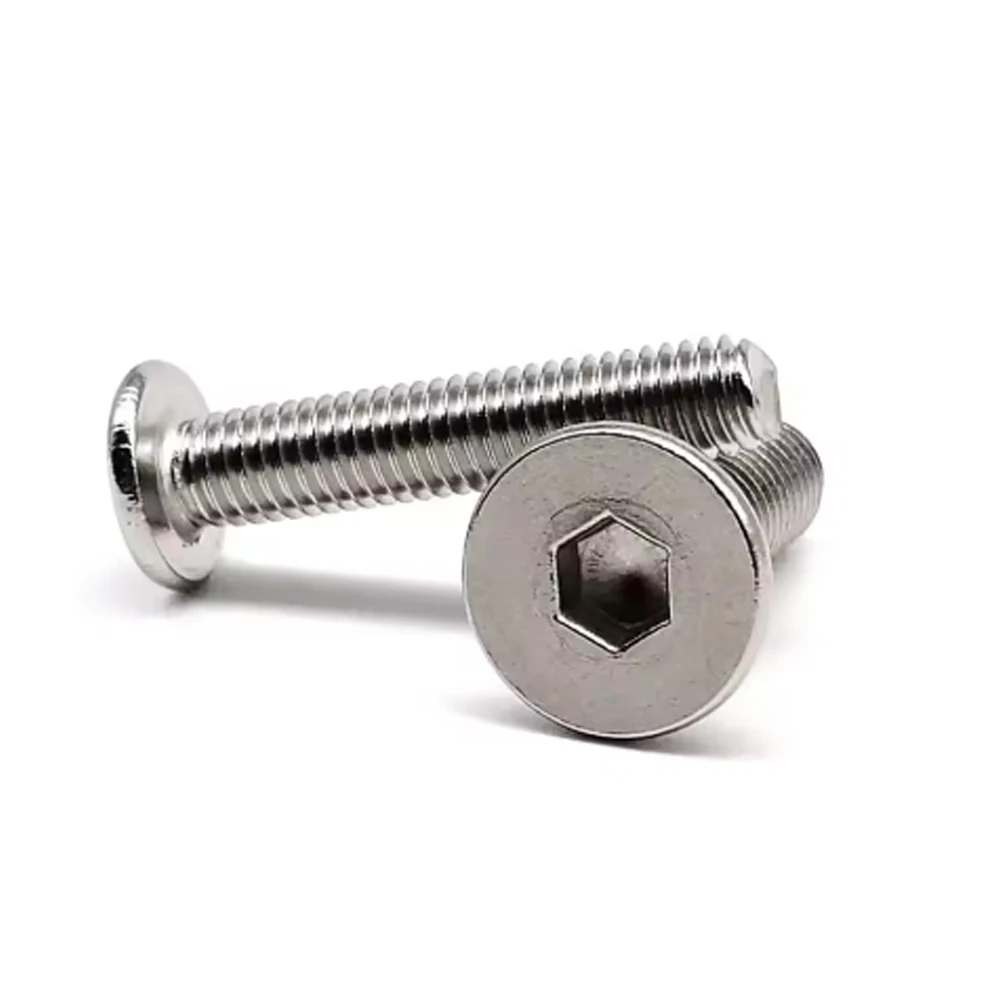 400pcs/box M2 M3 Allen Hexagon Hex Socket Ultra Thin Flat Wafer Head Screw Bolt Nut Assortment Kit Set 304 A2-70 Stainless Steel image 5