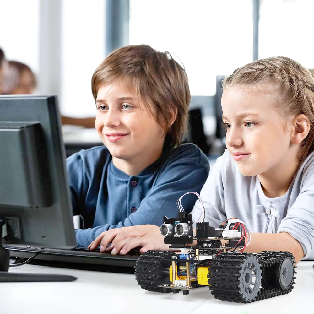 TSCINBUNY inteligentne zestawy automatyki samochodowej robota dla zestawu startowego Arduino elektroniczny programowalny robot edukacyjny pełny zestaw edukacyjny